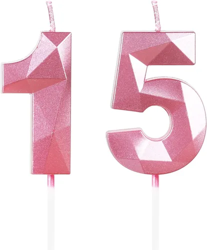Vista 89 de Velas Número 1, Velas de Primer Cumpleaños, Vela Roja de Feliz Cumpleaños para Pastel, Decoraciones de Cobertura de Pastel de Diseño 3D para Niñas