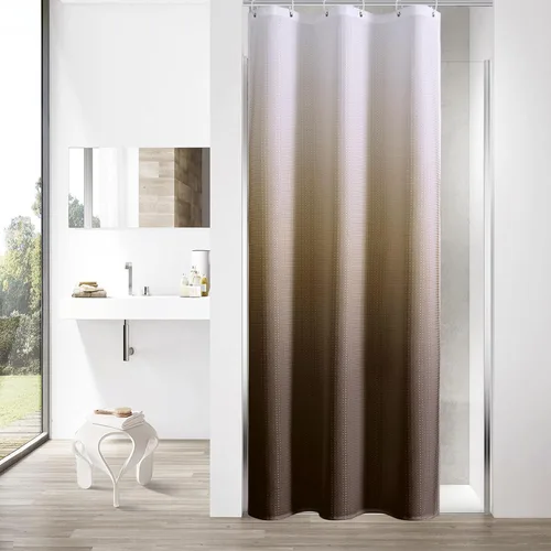 Vista 57 de MitoVilla - Cortina de ducha de tela de nido de abeja burdeos, cortinas de ducha con textura de nido de abeja modernas para decoración de lujo