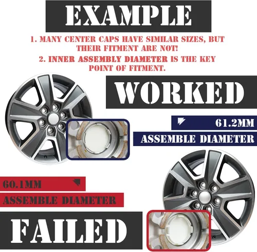 Vista 6 de KitsPro - Tapas centrales de 2.15 pulgadas para aros, compatibles con tapas centrales para aros de Ford (6M21 1003 AA) para aros de Edge Escape