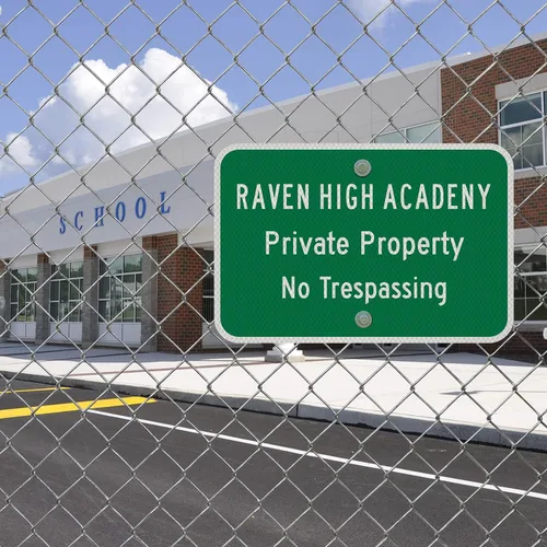 Vista 4 de SmartSign "Plantilla de letrero verde horizontal personalizable" 12 x 18 pulgadas, aluminio reflectante de grado de alta intensidad 3M, fabricado