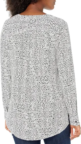 Vista 3 de Tienda Essentials - Blusa tejida de manga larga para mujer