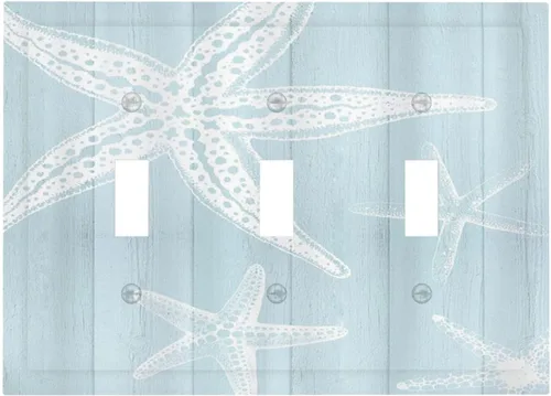 Vista 54 de Cubierta de placa de pared dispositivo duplex de 1 banda de mármol abstracto en arte interruptor de luz de salida eléctrica de cara fluida azul