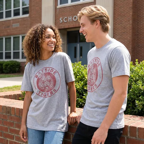 Vista 3 de Ripple Junction SBTB Saved by The Bell Bayside Tigers - Camiseta para adulto