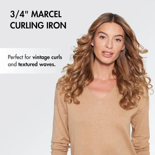 Vista 4 de BaBylissPRO Curling Iron Porcelain Ceramic Marcel Hair Curler for Smooth & Stylish Waves