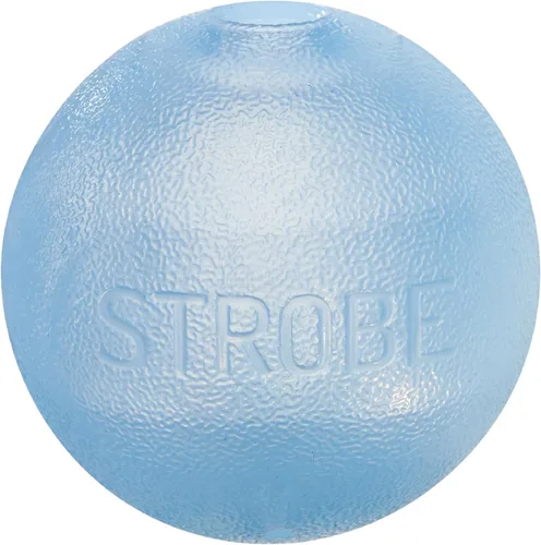 Vista 13 de Outward Hound by Planet Dog Squeak Ball Bouncy Fetch - Juguete para perro, color azul