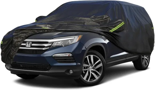 Vista 143 de KouKou Funda impermeable para automóvil SUV adecuada para BMW X1 de 2009 a 2025, 7 capas a prueba de viento para todo tipo de clima, cubierta