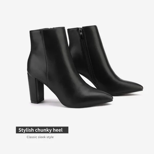 Vista 2 de DREAM PAIRS - Botines de mujer de tacón alto y grueso