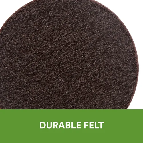 Vista 5 de Scotch Almohadillas de Fieltro 32 Piezas Marrón, Almohadillas de Fieltro para Muebles para Proteger Suelos de Madera Dura, de 1 Pulgada Redondas