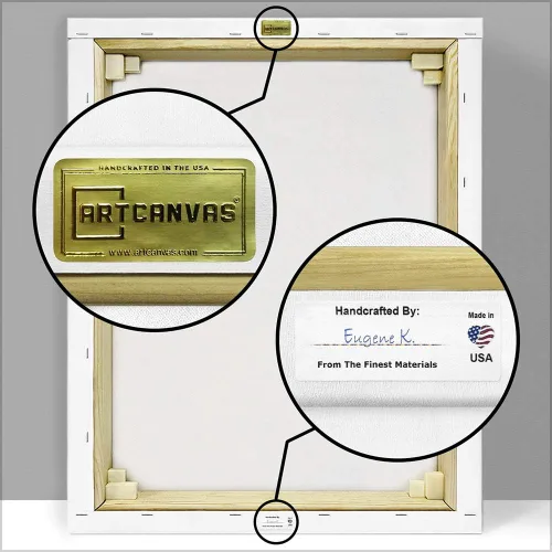 Vista 8 de ARTCANVAS Self-Portrait Canvas Art Print Stretched Framed Painting Picture Poster Giclee Wall Decor by Frederic Bazille - 12" x 8" (0.75" Deep)