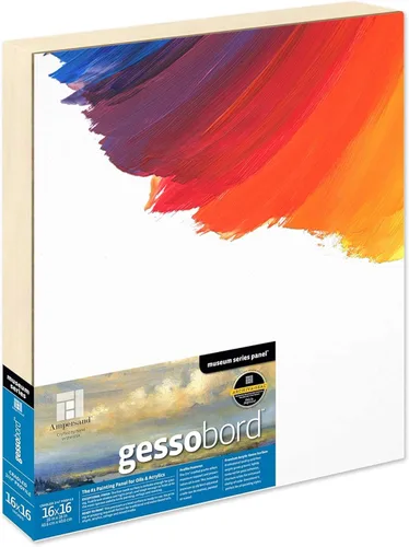 Vista 9 de Ampersand Art Supply Panel de Pintura de Madera con Gesso: Serie Museo Gessobord, 24" x 30", 1-1/2" Perfil Enmarcado