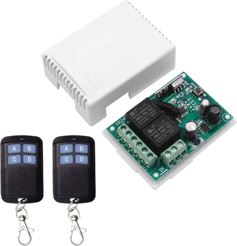 Vista 9 de QIACHIP DC 5V 6V 12V 24V 36V 48V 60V Motor Eléctrico Avance y Reversa Control Remoto Inalámbrico RF Módulo de Relé Interruptor, Receptor 433Mhz