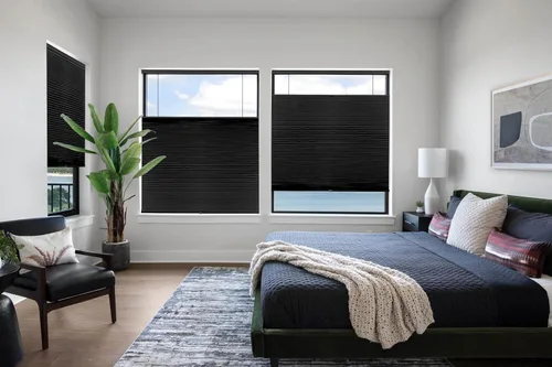 Vista 5 de LazBlinds Top Down Bottom Up (TDBU) Persianas Celulares Sin Cordones, Persianas de Panal con Bloqueo de Luz y Aislamiento Térmico para Reducción