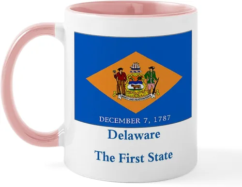 Vista 30 de CafePress Delaware (DE) Euro Mug Taza de café de cerámica de 11 oz (11.0 fl oz)