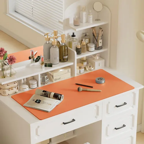 Vista 692 de Aothia Protector de escritorio de cuero, alfombrilla para mouse, alfombrilla de escritorio de oficina, 31.5 x 15.7 pulgadas, secante de escritorio