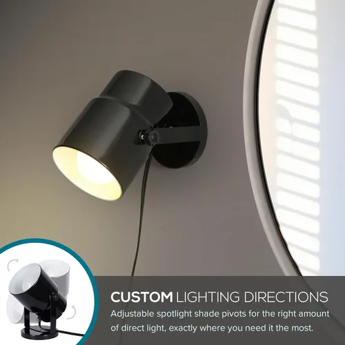 Vista 5 de Catalina Lighting 24291-000 Lámpara decorativa multiusos para escritorio, pared o oficina, sala de estar, dormitorio o dormitorio, compatible