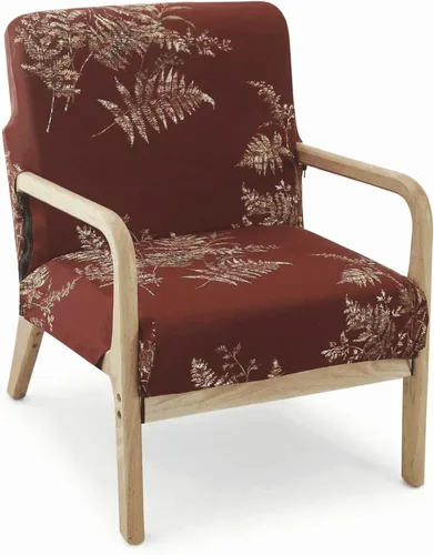 Vista 21 de Deisy Dee Funda para silla moderna de mediados de siglo impresa, Fundas elásticas para sillón de lectura, fundas tapizadas para sillas de sala Negro