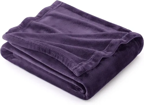 Vista 104 de Bedsure - Manta de vellón, tamaño queen, suave, ligera, afelpada, mullida, acogedora, de microfibra de lujo, color gris claro, 90 x 90 pulgadas