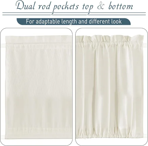 Vista 2 de Pony Dance Cortinas de ventana de puerta de luz lateral, cortinas de privacidad para ventana, cubierta aislante térmica para puerta de patio, puerta