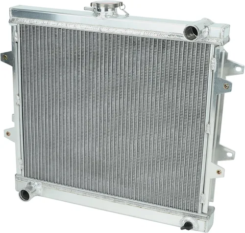 Vista 28 de 26mm AA5052 Kit de radiador de aluminio+cubierta de ventilador+relé de ventilador de termostato Compatible con 1984-2001 J-eep Cherokee XJ Comanche