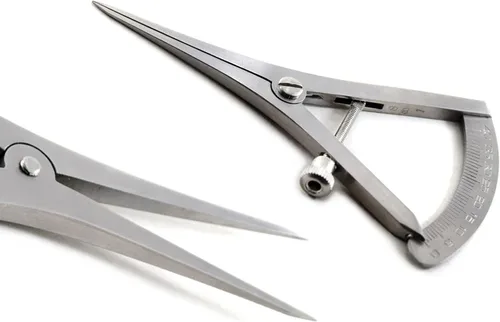 MEDSPO Calibre de ortodoncia dental profesional | Localizador ajustable móvil de altura del soporte | Medición de posicionamiento | Instrumentos de