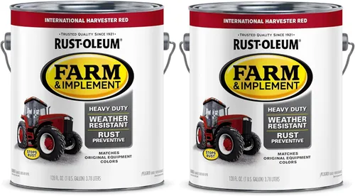Vista 63 de Rust-Oleum Farm & Implement 280176 - Pintura esmaltada, galón, naranja (Allis Chalmers Orange)
