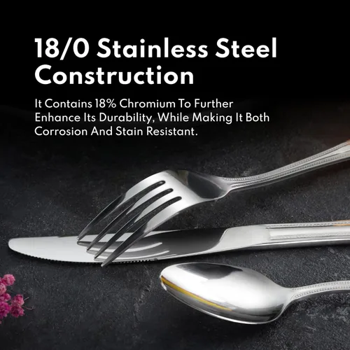 Vista 5 de New Star Foodservice 58208 Slimline Pattern, acero inoxidable 18/0, cuchara de servir, 8.4 pulgadas, juego de 12