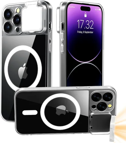 Funda magnética con luz LED para selfie para iPhone 13 Pro Max, recargable, portátil, anillo de luz para selfie, maquillaje, Tiktok, transmisión en