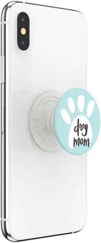 Vista 2 de PopSockets Agarre adhesivo para teléfono, soporte, soporte para teléfono, perro - PG-Dog Mom OW OW OW