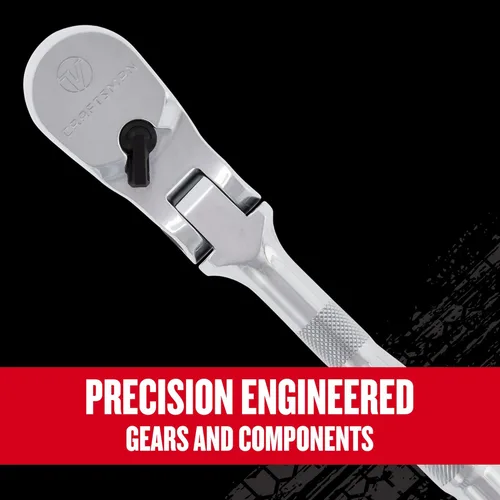 Vista 8 de CRAFTSMAN V-SERIES - Trinquete, accionamiento de 1/2 pulgada, 96 dientes, cabeza flexible (CMMT86332V)