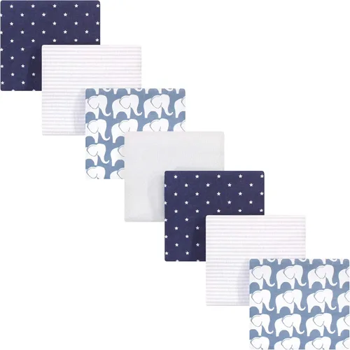 Vista 35 de Hudson Baby Unisex Baby Cotton Flannel Receiving Blankets Bundle, Bonjour, One Size (Pack of 2)