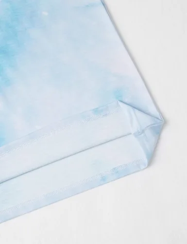 Vista 4 de Remidoo - Camiseta informal de manga corta para mujer, cuello redondo, corte amplio, con estampado de arco iris