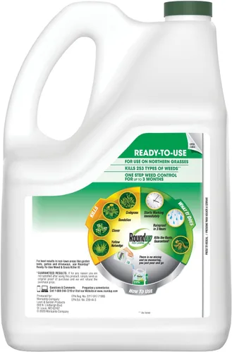 Vista 2 de Roundup for Lawns1 Refill - Resistente herbicida para uso en hierbas del norte, 1.25 galones (paquete de 2)