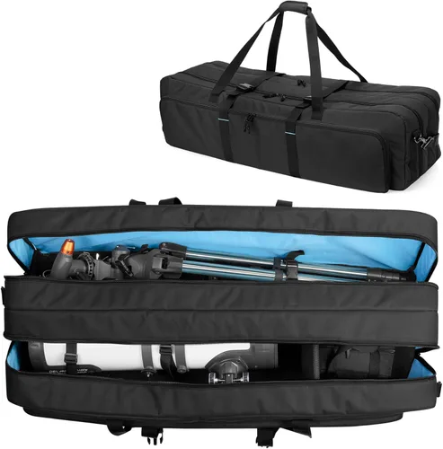 samdew Funda para telescopio, bolsa de telescopio de doble capa para almacenamiento de telescopios astronómicos, funda acolchada de transporte para