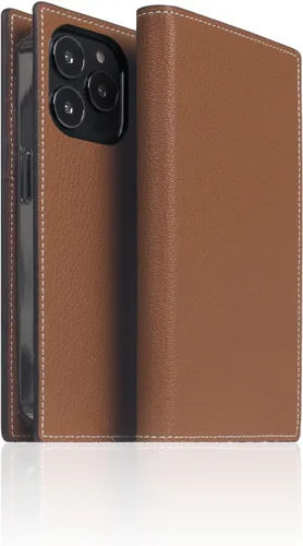 Vista 13 de SLG D6 - Funda híbrida de piel de grano para iPhone 14, estilo diario hecho a mano con tarjetero y bolsillo lateral para efectivo, caja de regalo