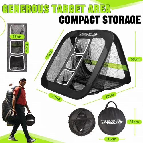 Vista 4 de BAYINBULAK Red de práctica de astillado de golf, accesorios de golf para hombres, 1 paquete