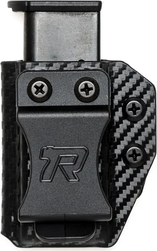 Funda redondeada para cargador – IWB o OWB, portacargador Kydex, retención ajustable, portacargador de repuesto, porte oculto, porte abierto, para