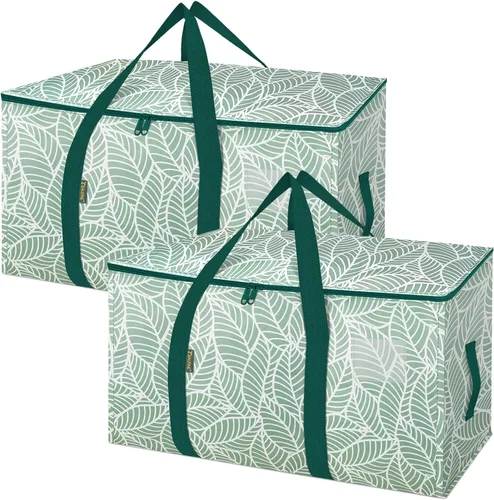 Vista 14 de BALEINE Paquete de 8 bolsas de mudanza de gran tamaño con asas reforzadas, bolsa de almacenamiento resistente para ropa, suministros de mudanza