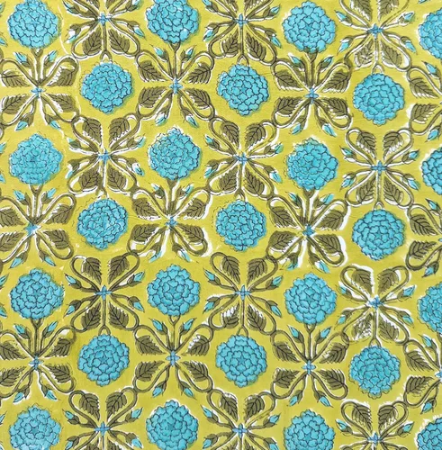 Vista 10 de AVKA Studio Tela con Estampado de Bloques a Mano por Yarda - PRECORTADA 1 Yarda 42 Pulgadas de Ancho - Material 100% Algodón - Patrón Paisley Beige