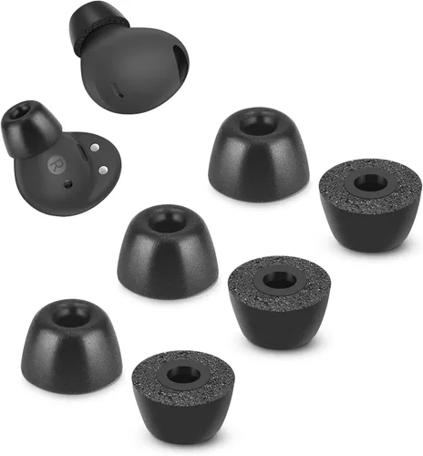 Vista 10 de Puntas de espuma viscoelástica para Samsung Galaxy Buds 2 Pro, sin dolor de silicona en las orejas, almohadillas de repuesto antideslizantes, cabe