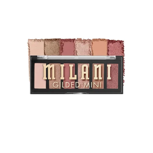 Vista 11 de Milani Mini paleta de sombras de ojos dorada con 6 tonos mate y brillantes, Call Me Old-Fashioned