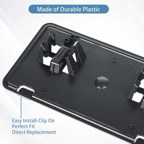 Vista 6 de Reemplazo para Soporte de Marco de Placa de Matrícula del Parachoques Delantero 2018-2020 Ford F150 JL3Z17A385BA