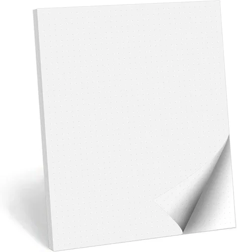 321Done Bloc de notas de papel de cuadrícula de puntos dúplex, cuadrícula de 0.25, 8.5 x 11, fabricado en los Estados Unidos, bloc de gráficos