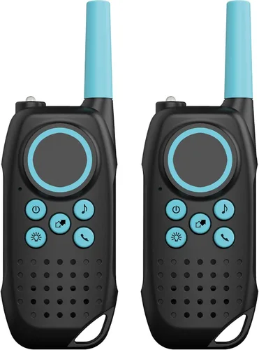 Vista 3 de Spy Labs Inc: Spy Walkie-Talkies de Thames & Kosmos 2 transceptores de mano y linterna de 2 vías 3 canales, rango de 1.5 millas Herramienta