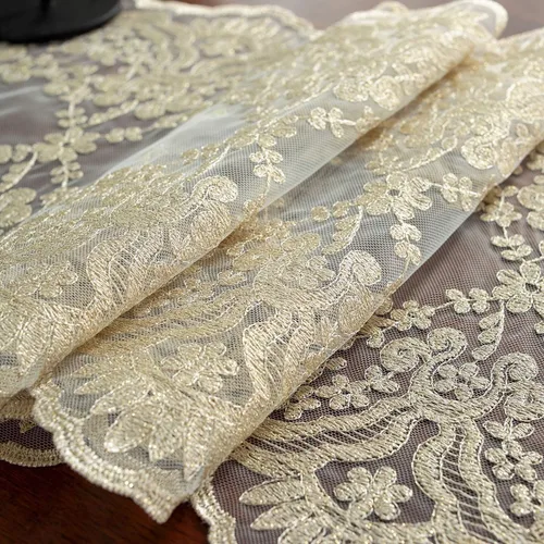 Vista 5 de SUTAVIA Camino de mesa de encaje bordado, pañuelo clásico rectangular de macramé, para cocina, comedor, mesa de café, bufanda de mantel y banquete