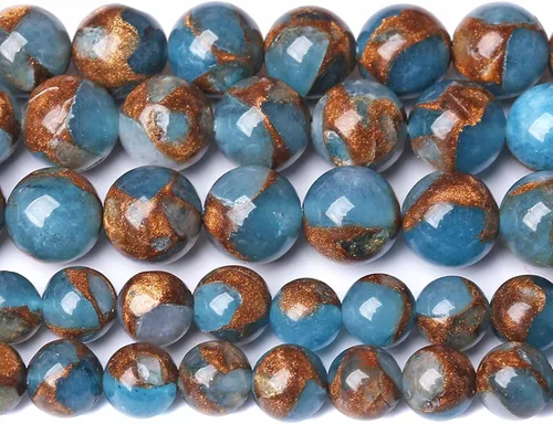 Vista 84 de 4MM 88 piezas de cuentas sueltas de piedra natural verde turquesa africana para hacer pulseras y collares de bricolaje