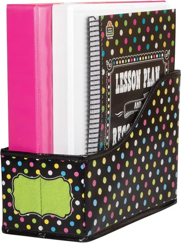 Vista 2 de Teacher Created Resources TCR20784-3 Chalkboard Brights - Papelera para libros, 5 x 8 x 11 pulgadas, multicolor, paquete de 3