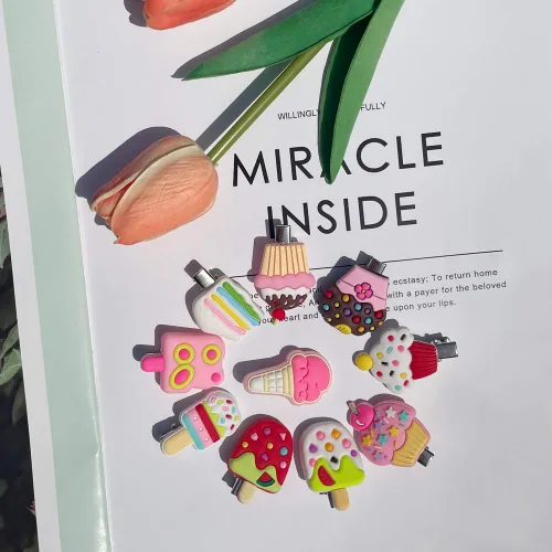 Vista 3 de AMMY Pinzas para el cabello de caramelo para niñas, 22 unidades, accesorios para el cabello, pasadores lindos pasadores de arco iris para niñas