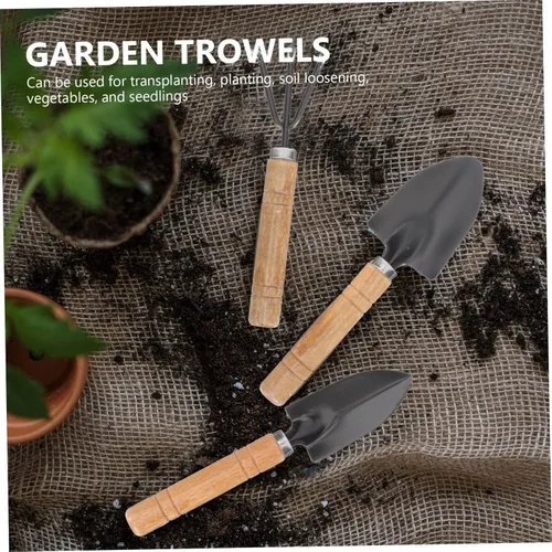 Vista 3 de HANABASS Gardening Screen Set 5pcs Soil Sieves Rake Trowels Planting Shovels Hand Tools for Use