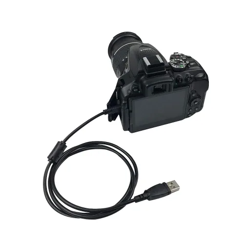 Vista 6 de Cable de transferencia de datos de interfaz USB compatible con Nikon Digital SLR D3300 D750 D5300 D7200 D3200, Coolpix L340 L32 A10