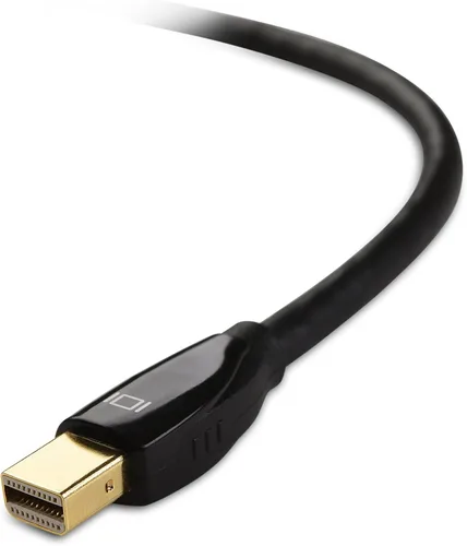 Vista 3 de Cable Matters Adaptador 4K Mini DisplayPort a HDMI 4K (adaptador Mini DP a HDMI) en negro, compatible con Thunderbolt y Thunderbolt 2